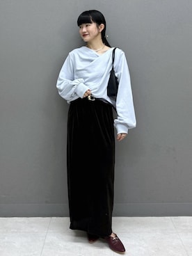 「VIS（ビス）のアイテム（トップス）」を使った、yuさん（レディース・157cm）の秋コーディネート