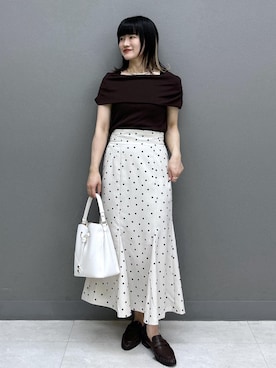 「VIS（ビス）のアイテム（アクセサリー）」を使った、yuさん（レディース・157cm）の夏コーディネート