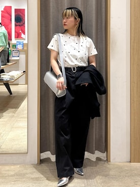 「VIS（ビス）のアイテム（ジャケット/アウター）」を使った、yuさん（レディース・157cm）の夏コーディネート