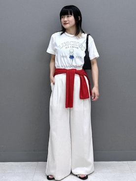 「Juze（ジュゼ）のアイテム」を使った、yuさん（レディース・157cm）の夏コーディネート