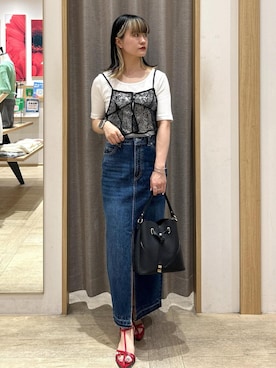 「アイテム（その他トップス）」を使った、yuさん（レディース・157cm・20代）の夏コーディネート