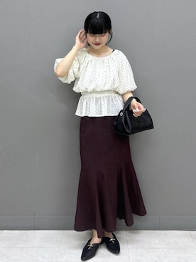 「VIS（ビス）のアイテム（アクセサリー）」を使った、yuさん（レディース・157cm）の夏コーディネート