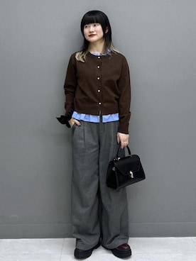 「Juze（ジュゼ）のアイテム」を使った、yuさん（レディース・157cm）の冬コーディネート