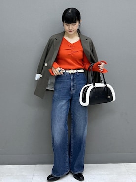 「MARY QUANT（マリークワント）のアイテム」を使った、yuさん（レディース・157cm）の秋コーディネート