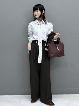 「VIS（ビス）のアイテム（アクセサリー）」を使った、yuさん（レディース・157cm）の秋コーディネート