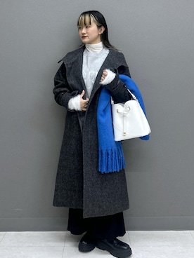 「アイテム（マフラー）」を使った、yuさん（レディース・157cm・20代）の秋コーディネート