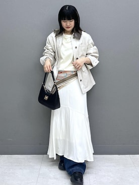 「VIS（ビス）のアイテム（バッグ）」を使った、yuさん（レディース・157cm）の春コーディネート