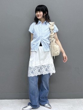 「POLO BCS（ポロ ビーシーエス）のアイテム」を使った、yuさん（レディース・157cm）の夏コーディネート