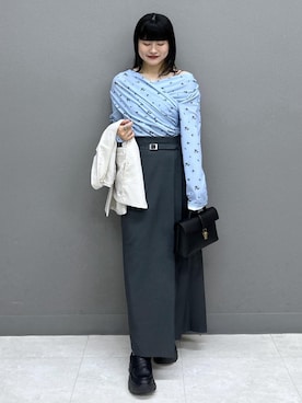 「VIS（ビス）のアイテム」を使った、yuさん（レディース・157cm）の春コーディネート