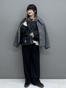 yuさん（レディース・157cm）の冬コーディネート