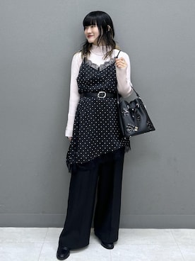 「VIS（ビス）のアイテム（アクセサリー）」を使った、yuさん（レディース・157cm）の秋コーディネート