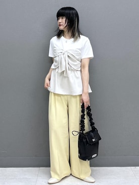 「VIS（ビス）のアイテム」を使った、yuさん（レディース・157cm）の春コーディネート