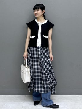 「Juze（ジュゼ）のアイテム」を使った、yuさん（レディース・157cm）の夏コーディネート