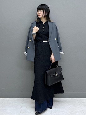 「VIS（ビス）のアイテム（バッグ）」を使った、yuさん（レディース・157cm）の春コーディネート