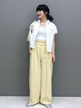 「VIS（ビス）のアイテム（パンツ）」を使った、yuさん（レディース・157cm）の夏コーディネート