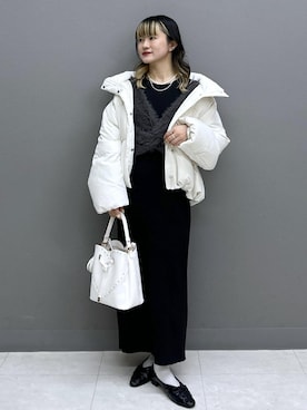 「アイテム（キーホルダー）」を使った、yuさん（レディース・157cm・20代）の冬コーディネート