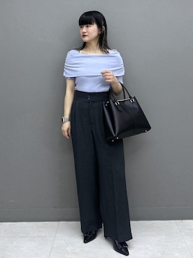 「VIS（ビス）のアイテム（バッグ）」を使った、yuさん（レディース・157cm）の春コーディネート