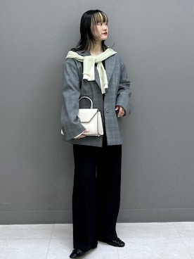 「アイテム（テーラードジャケット）」を使った、yuさん（レディース・157cm・20代）の秋コーディネート