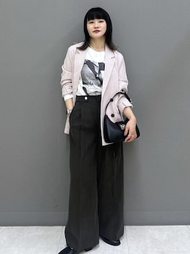 yuさん（レディース・157cm）の春コーディネート