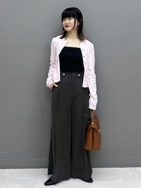 「VIS（ビス）のアイテム（ハンドバッグ）」を使った、yuさん（レディース・157cm）の春コーディネート