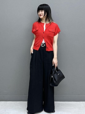「Juze（ジュゼ）のアイテム」を使った、yuさん（レディース・157cm）の春コーディネート
