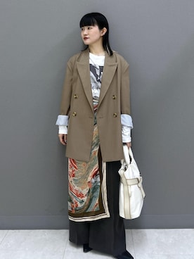 「VIS（ビス）のアイテム（パンツ）」を使った、yuさん（レディース・157cm）の春コーディネート