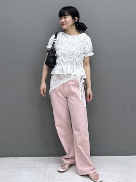 「Juze（ジュゼ）のアイテム」を使った、yuさん（レディース・157cm）の夏コーディネート