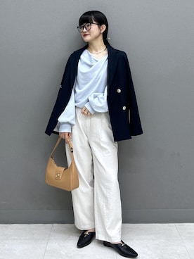 「VIS（ビス）のアイテム（トップス）」を使った、yuさん（レディース・157cm）の秋コーディネート