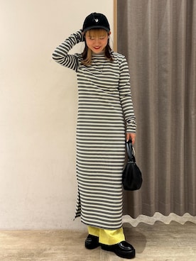 「アイテム（キャップ）」を使った、yuさん（レディース・157cm・20代）の春コーディネート