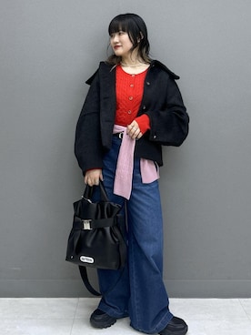 yuさん（レディース・157cm）の冬コーディネート