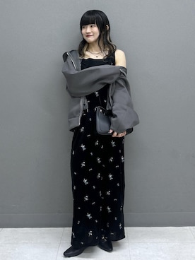 「VIS（ビス）のアイテム（アクセサリー）」を使った、yuさん（レディース・157cm）の秋コーディネート