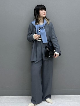 「Juze（ジュゼ）のアイテム」を使った、yuさん（レディース・157cm）の冬コーディネート