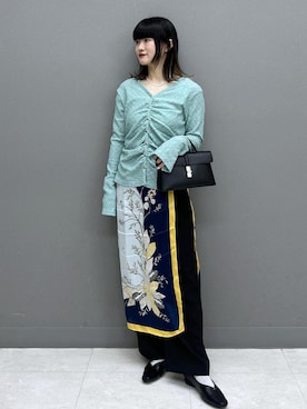 「Juze（ジュゼ）のアイテム」を使った、yuさん（レディース・157cm）の春コーディネート