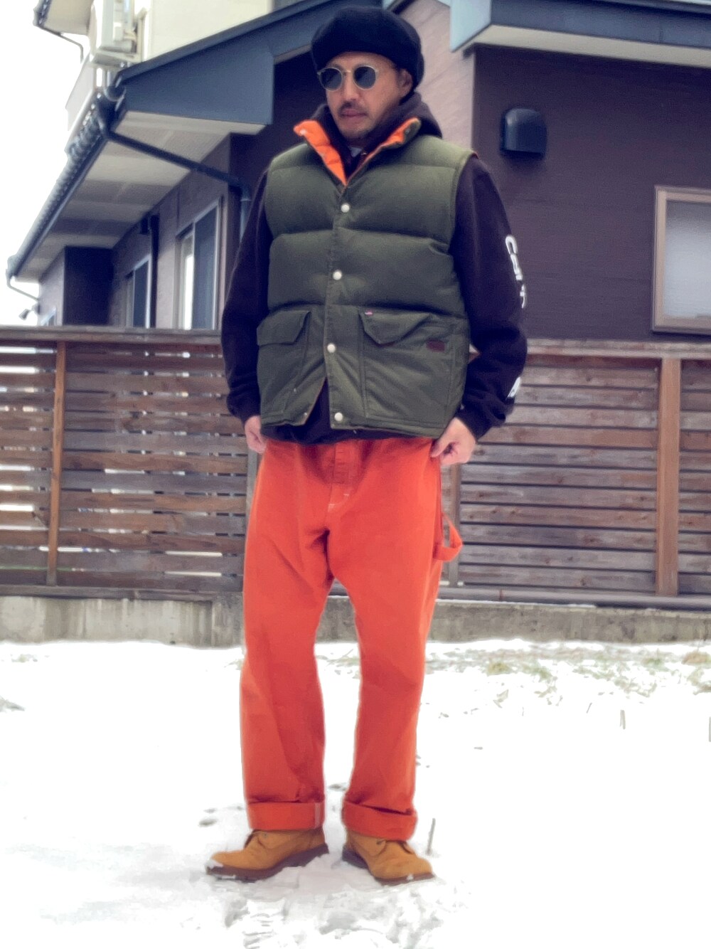 POLO RALPH LAURENのダウンベスト（グリーン系）を使った人気