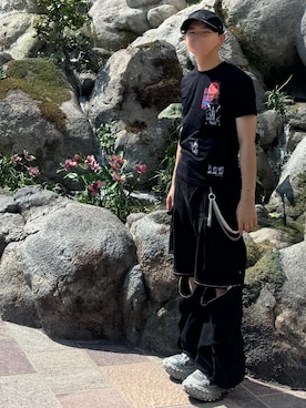 「アイテム（ウォレットチェーン）」を使った、zingaiさん（メンズ・171cm）の秋コーディネート