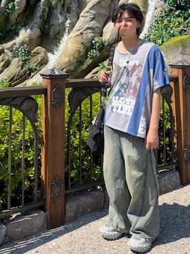 「アイテム（ウォレットチェーン）」を使った、zingaiさん（メンズ・171cm）の秋コーディネート