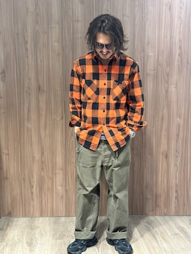 BONCOURA ボンクラカーゴパンツ チェックシャツ2点セット