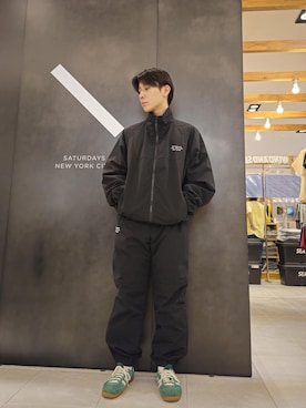 「Saturdays NYC（サタデーズ ニューヨークシティ ）のアイテム（ブルゾン）」を使った、Ryoさん（メンズ・168cm）の秋コーディネート