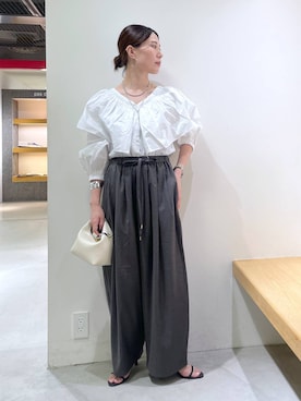 「アイテム（ピアス（両耳用））」を使った、shimomuさん（レディース・158cm・20代）の夏コーディネート