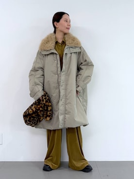 「upperhights（アッパーハイツ）のアイテム」を使った、shimomuさん（レディース・158cm）の秋コーディネート