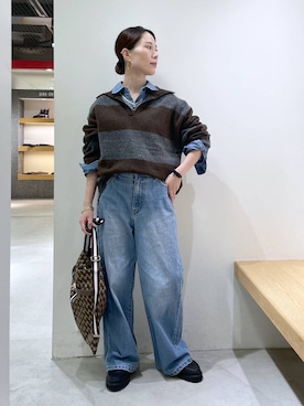 「アイテム（腕時計）」を使った、shimomuさん（レディース・158cm）の秋コーディネート