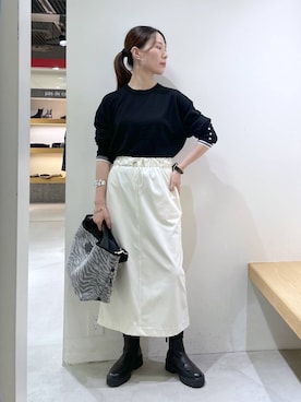 「アイテム（ピアス（両耳用））」を使った、shimomuさん（レディース・158cm・20代）の秋コーディネート