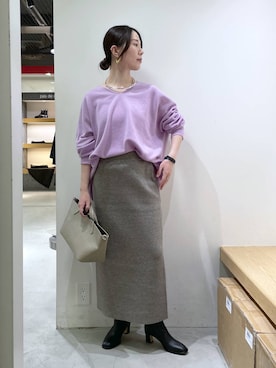 「アイテム（チョーカー）」を使った、shimomuさん（レディース・158cm・20代）の冬コーディネート