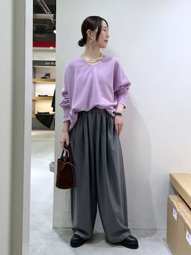 「アイテム（チョーカー）」を使った、shimomuさん（レディース・158cm・20代）の冬コーディネート