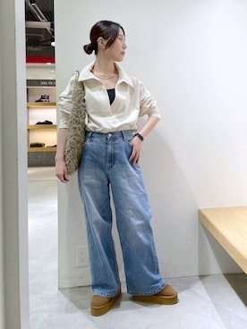 「アイテム（チョーカー）」を使った、shimomuさん（レディース・158cm・20代）の冬コーディネート