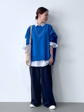 「アイテム（スウェットパンツ）」を使った、shimomuさん（レディース・158cm・20代）の夏コーディネート
