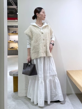 「アイテム（デジタル腕時計）」を使った、shimomuさん（レディース・158cm）の秋コーディネート