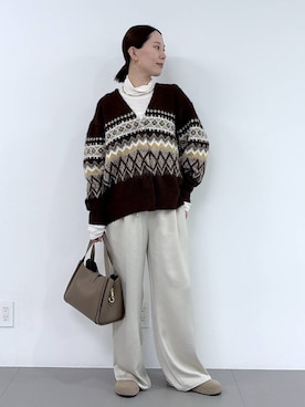 「MILOS（ミロス）のアイテム」を使った、shimomuさん（レディース・158cm）の秋コーディネート
