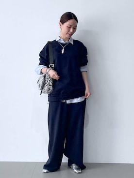 「アイテム（ボディバッグ/ウエストポーチ）」を使った、shimomuさん（レディース・158cm・20代）の夏コーディネート
