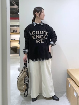 「アイテム（ピアス（両耳用））」を使った、shimomuさん（レディース・158cm・20代）の冬コーディネート